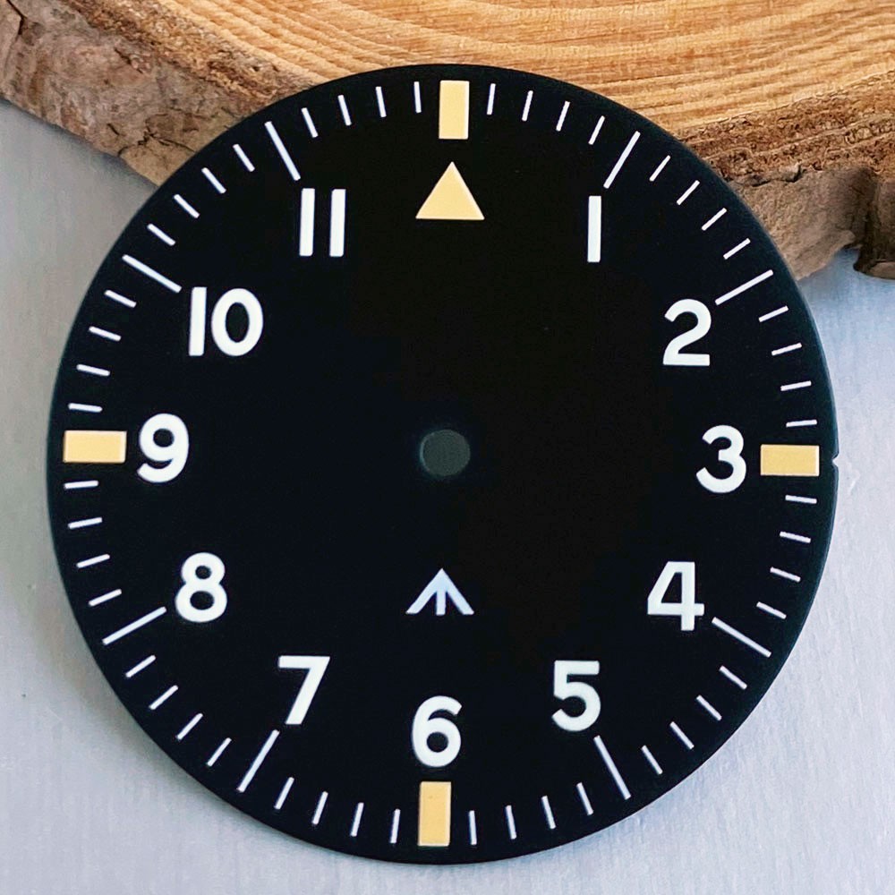 33.5mm Black Blue Watch Dial Hand Set Luminous Fit NH35 NH36 ETA 2824 VH31 Movt