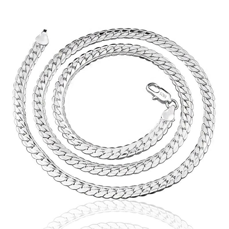 925 Sterling Silver Chain Necklace Jewelry for Women Men