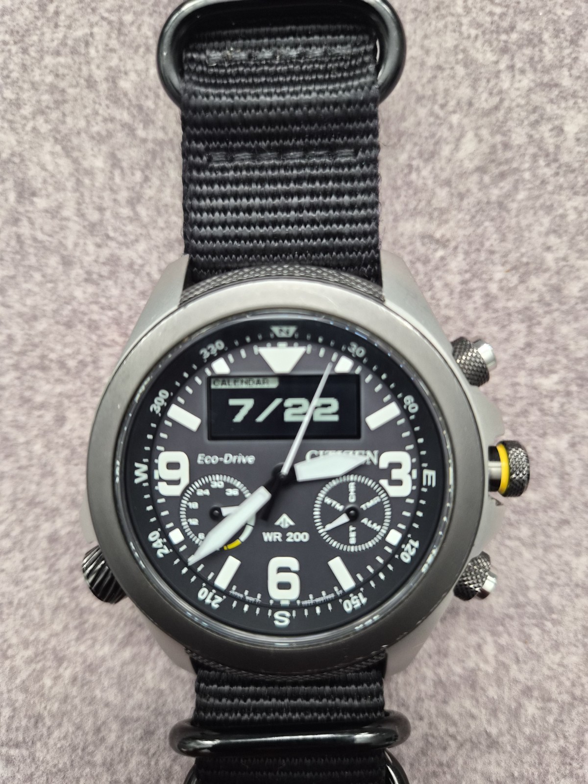 Unused CITIZEN PROMASTER LAND JV1007-07E Black Eco-drive Men’s Watch in Box
