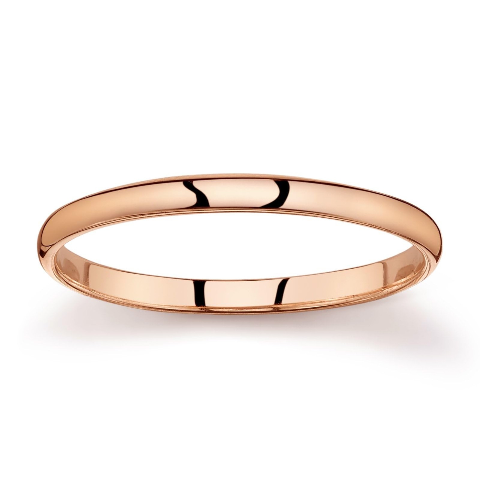 10k Light Comfort Fit Wedding Band 8 2mm Rose Gold