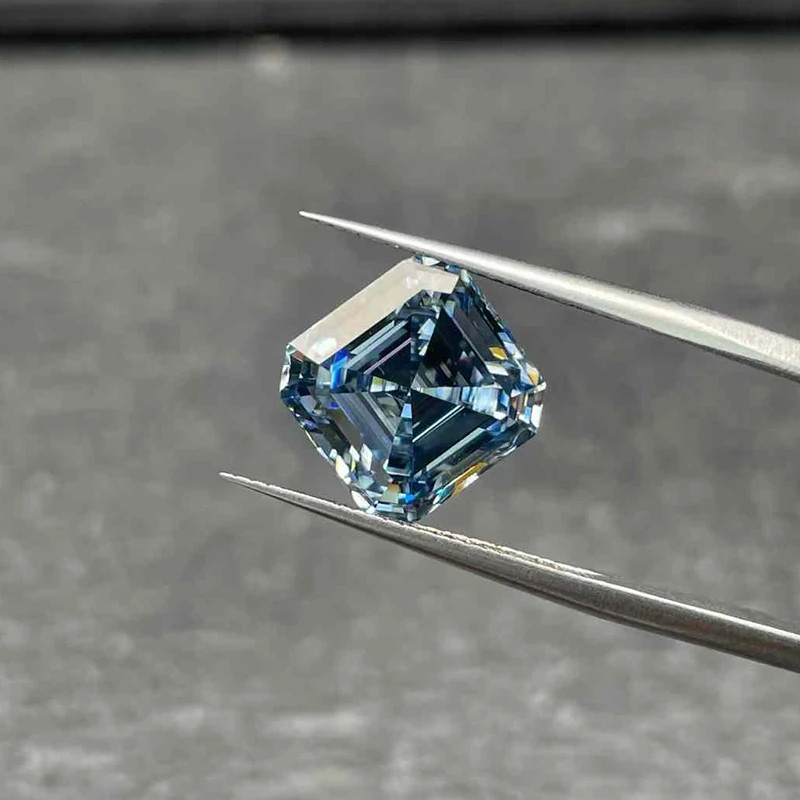 2-10CT Original Royal Blue Moissanite Stone Loose Moissanite Cushion Gemstones