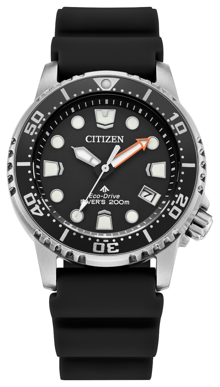 Citizen Women’s Sea Date Eco-Drive Black Polyurethane Watch 37 MM EO2020-08E