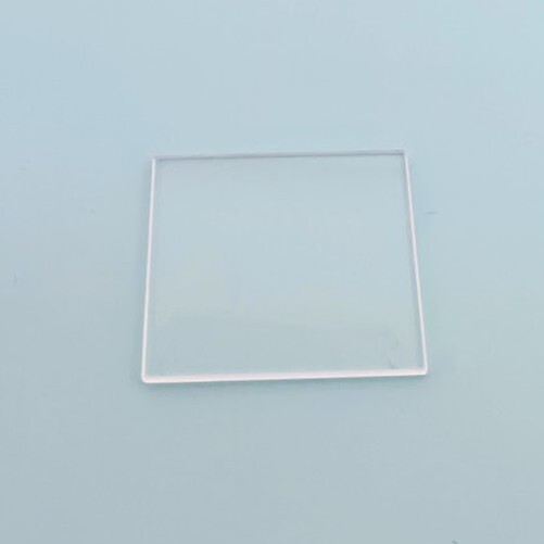 Square Watch Crystal Mineral Glass Polished Edges 0.8mm to 1.0mm Thickness