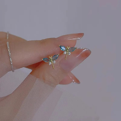 925 Sterling Silver Tiny Leaves Olive Leaf Dainty Minimalist Women Stud Earrings