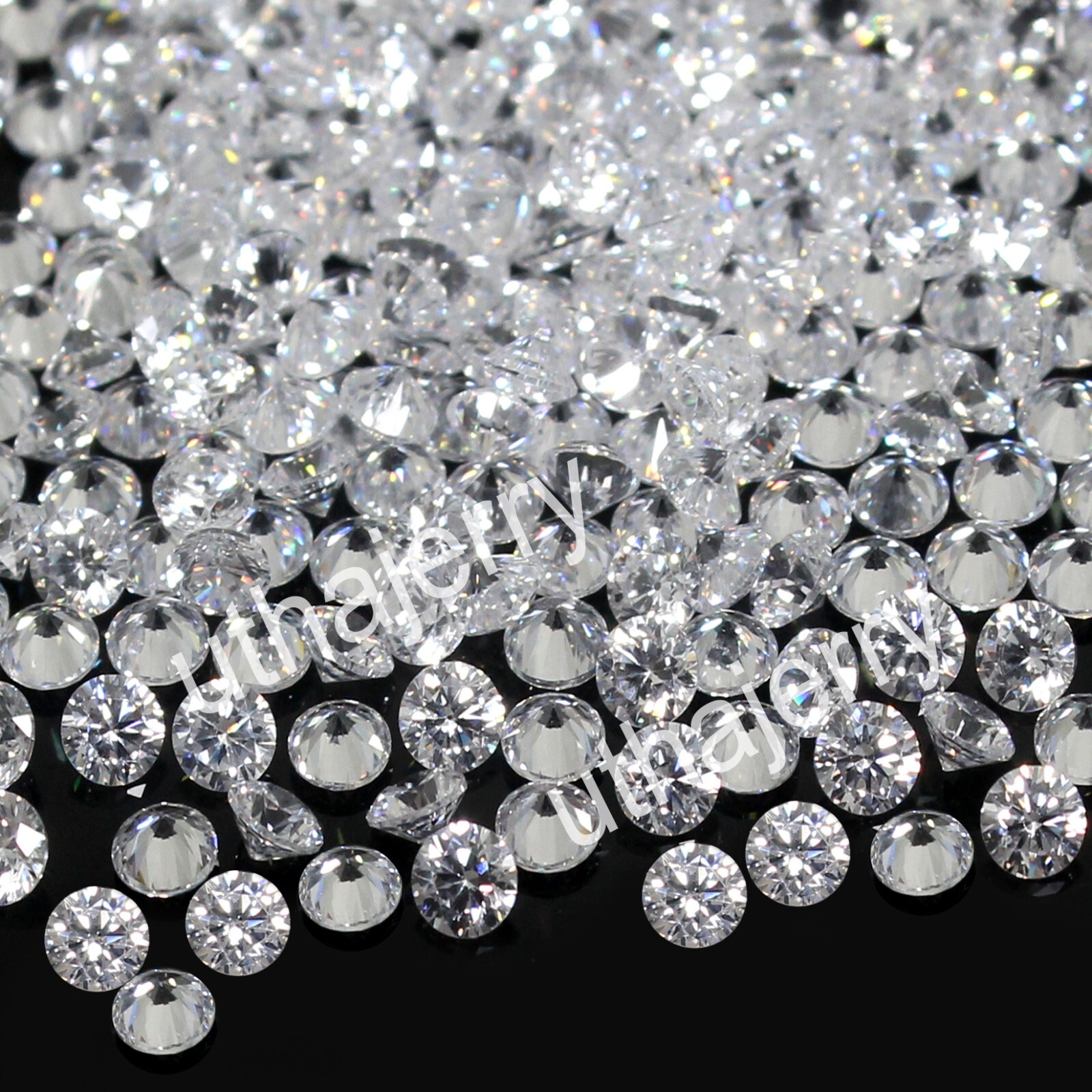 1000 Pc Natural Certified VVS1 D Color Diamond 0.80 mm Round Brilliant Cut