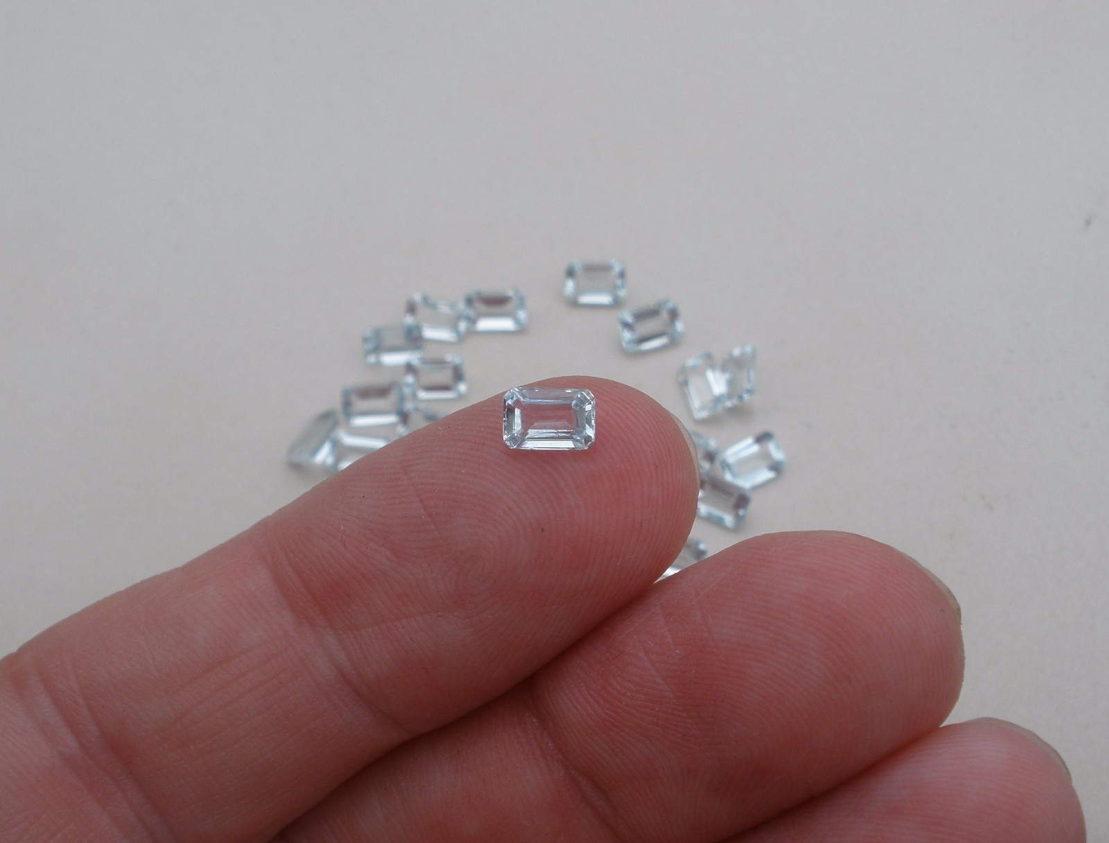 Aquamarine Octagon Loose Faceted Natural Gem 6x4mm