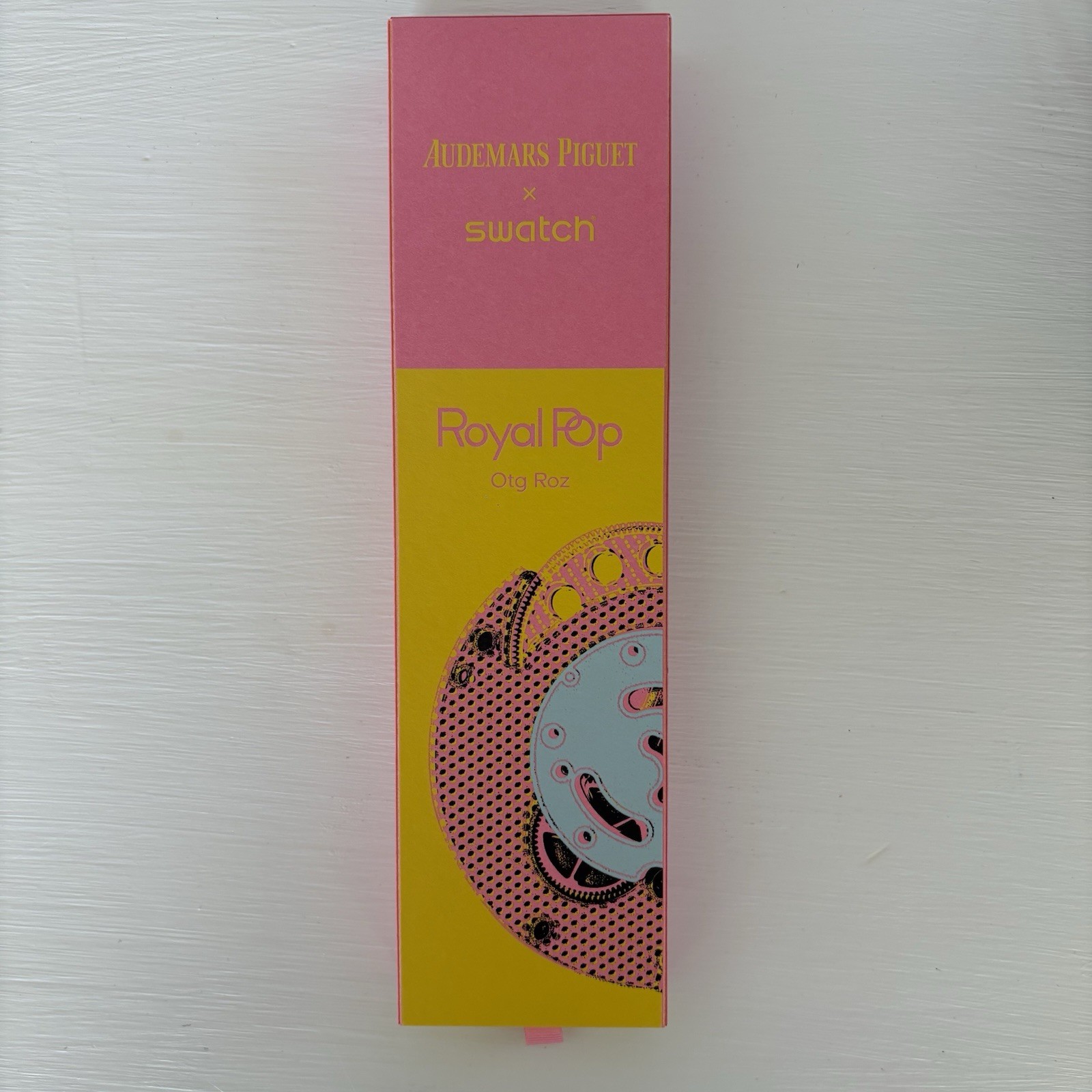 Swatch Royal Pop Otg Roz Bioceramic 41mm Quartz Blue/Pink Dial Pink Band