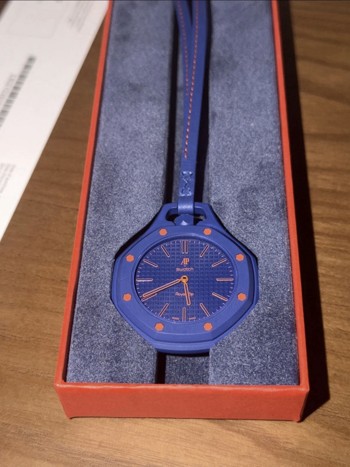 Swatch AP Royal Pop ORENJI HACHI Pocket Watch SSX03L103N New Unworn