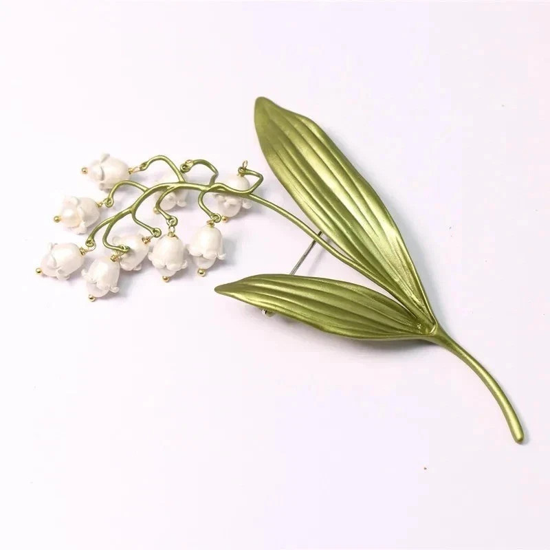 Lily Of The Valley Flower Corsage Brooch Pin Woman Accessories Brooches Jewelry