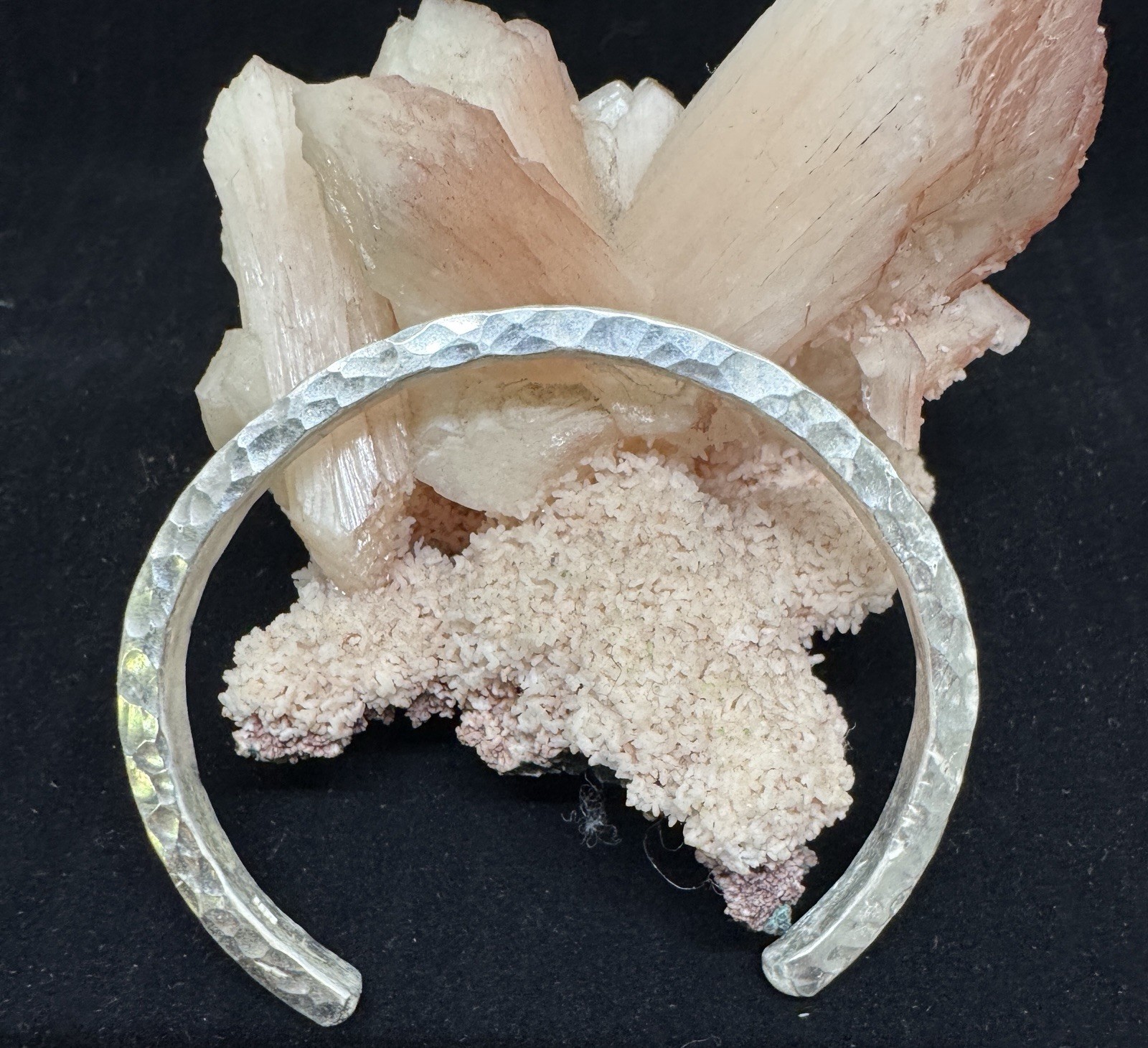 Handmade 1 oz .999 Fine Silver Hammered Bangle – Made in Oregon