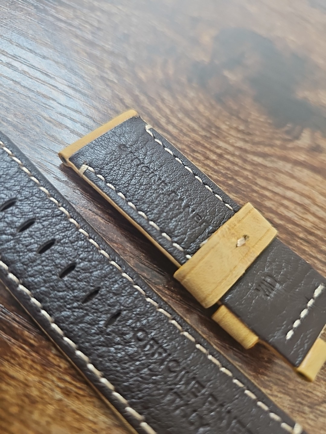 Panerai Watch 24/22mm OEM Light Military Brown Strap for Deployment Buckle