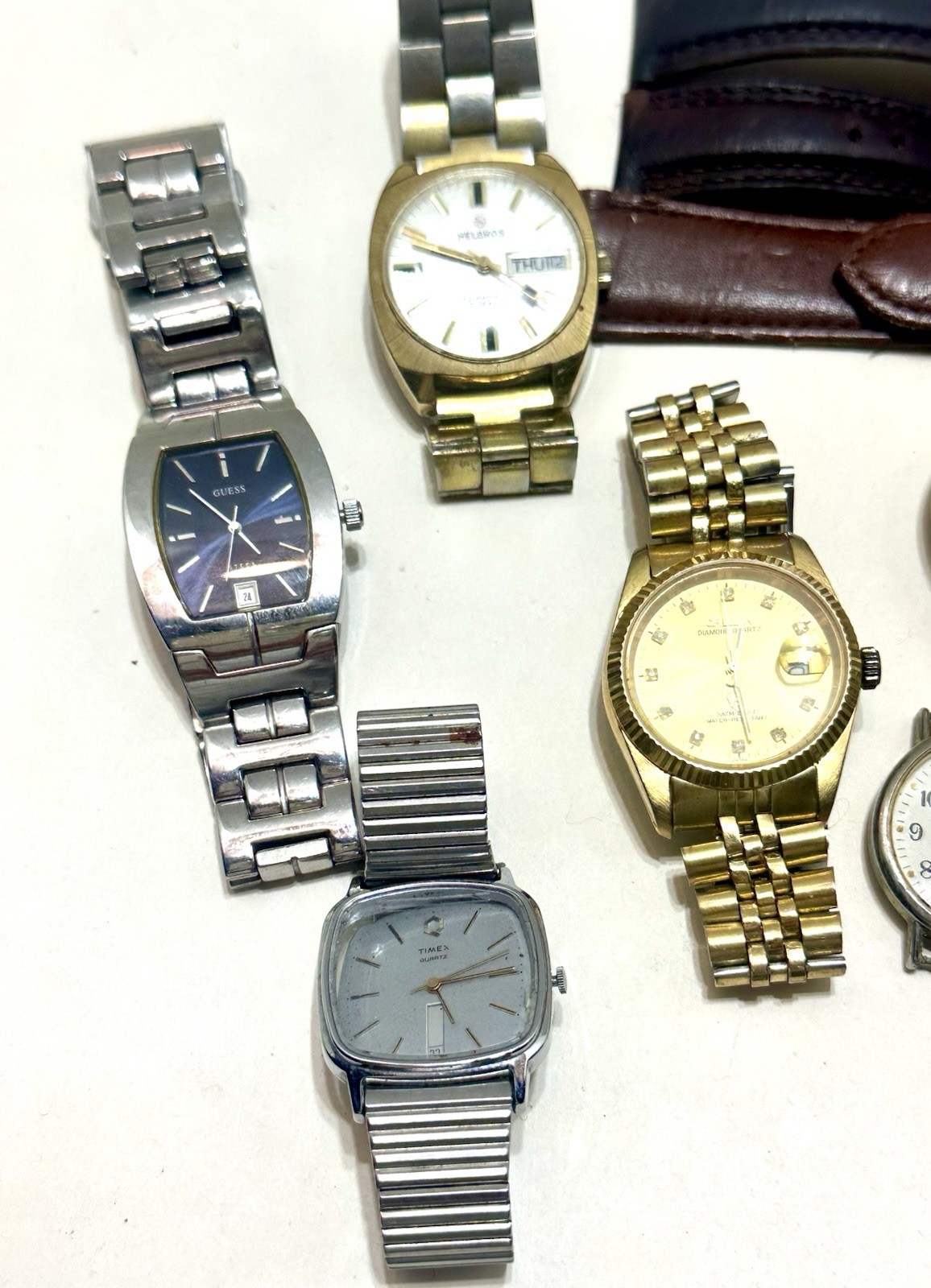 Men’s Mixed Large Watch Lot For Parts, Repair Or Wear VTG To Now (None Tested)