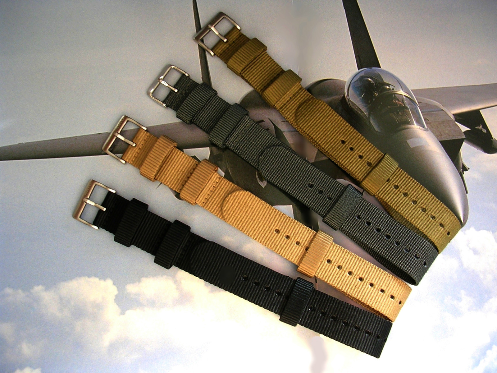 20m NATO G10® Aviator™ Military watchband Combat strap Ballistic Nylon IW SUISSE
