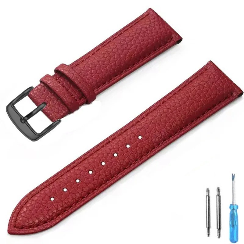 Genuine Leather Watch Band 12mm 14mm 16mm 18mm 20mm 22mm Watch Strap for Man Wom