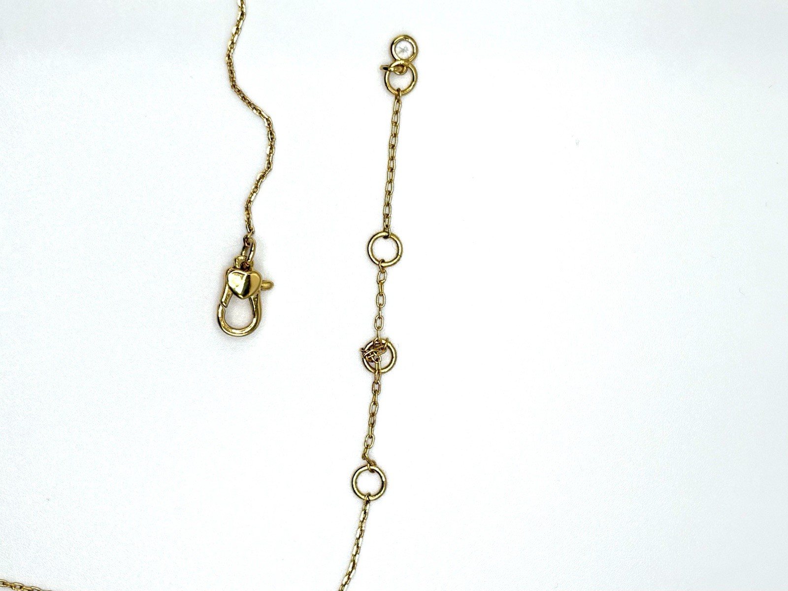 Kate Spade New York Gold Tone Butterfly Charm Pendant Crystal Adjustable Chain