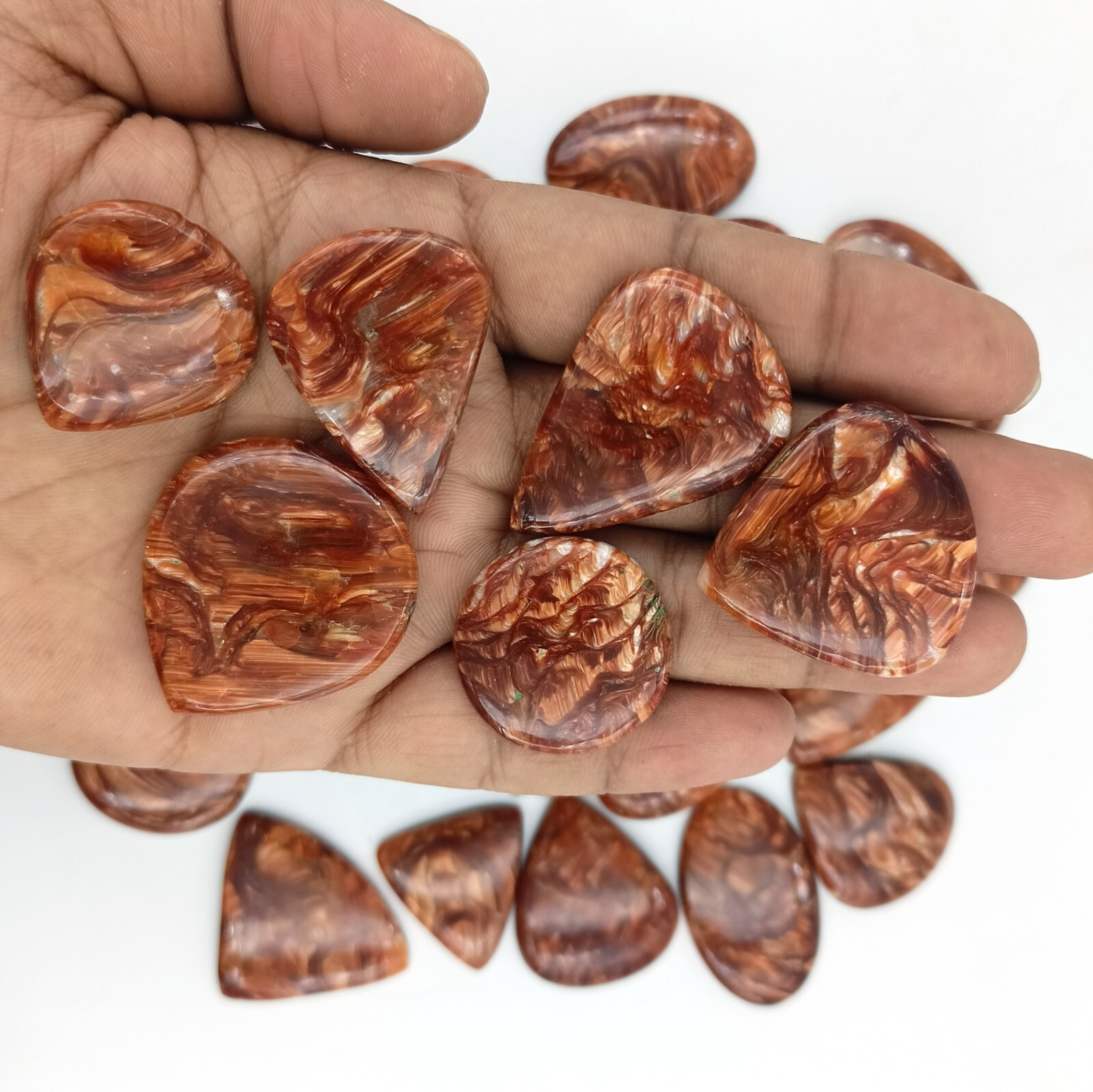 African opal Handmade Cabochon.Natural Bulk African opal Lot. 71574