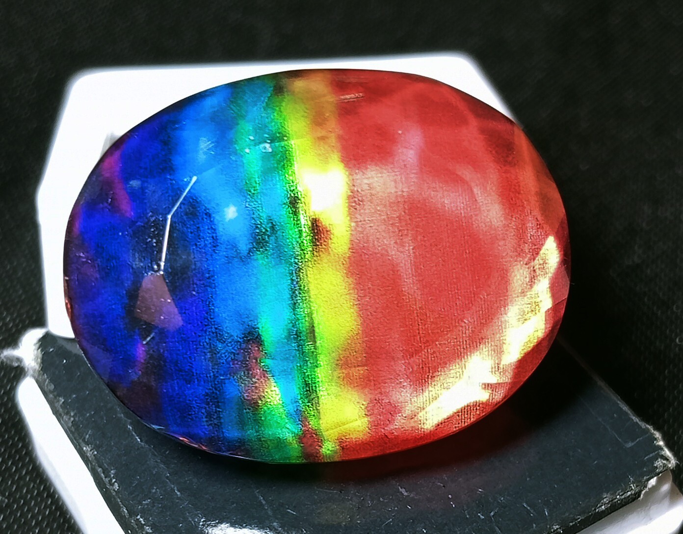EGL Certified Doublet 40+ Ct Natural Ammolite Opal-Like Organic Loose Gemstone