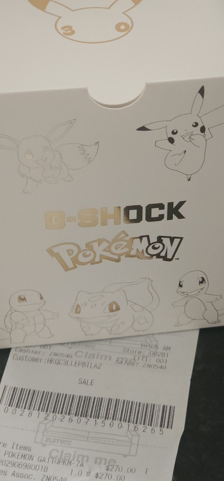 IN HAND Casio G-SHOCK x Pokémon 30th Anniversary GA110PKM-7A NEW Complete