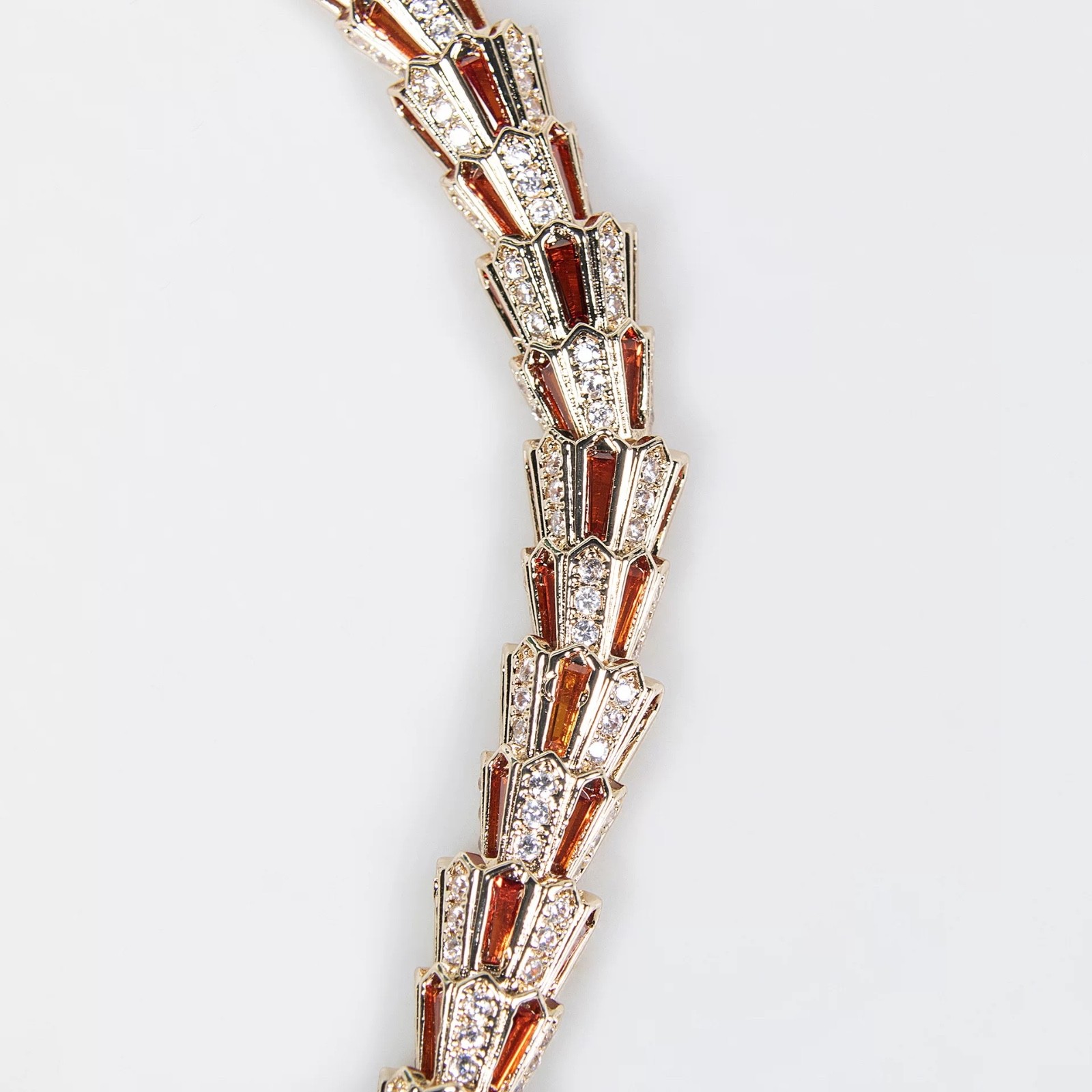 Vintage Snake Jewelry Set – Retro Luxury Crystal Necklace & Earrings