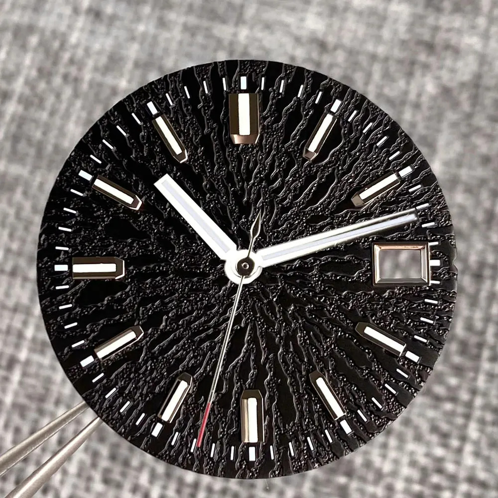 Tandorio 29mm No logo Watch Mod Dial For NH35 NH38 PT5000 Luminous Vintage Dial