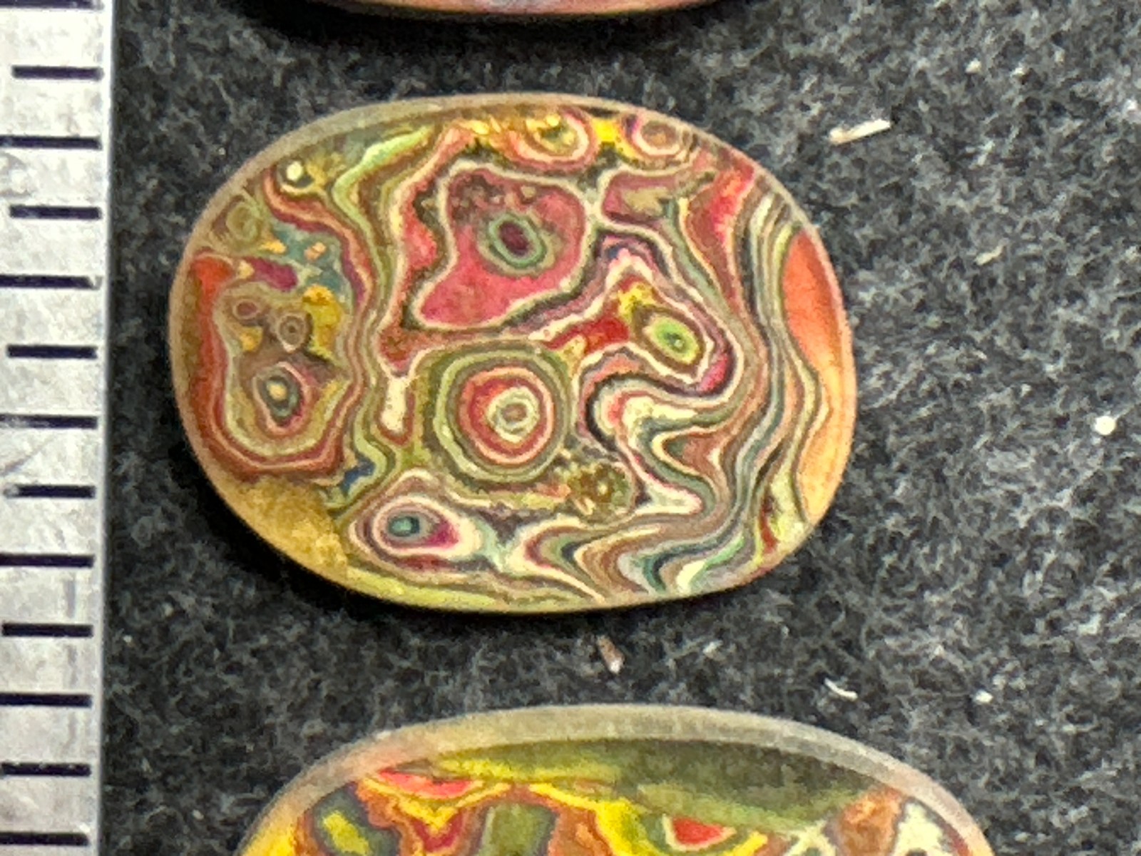 Fordite / Cadillac Ranch Cabochons Very Good Quality Colors Lot 5