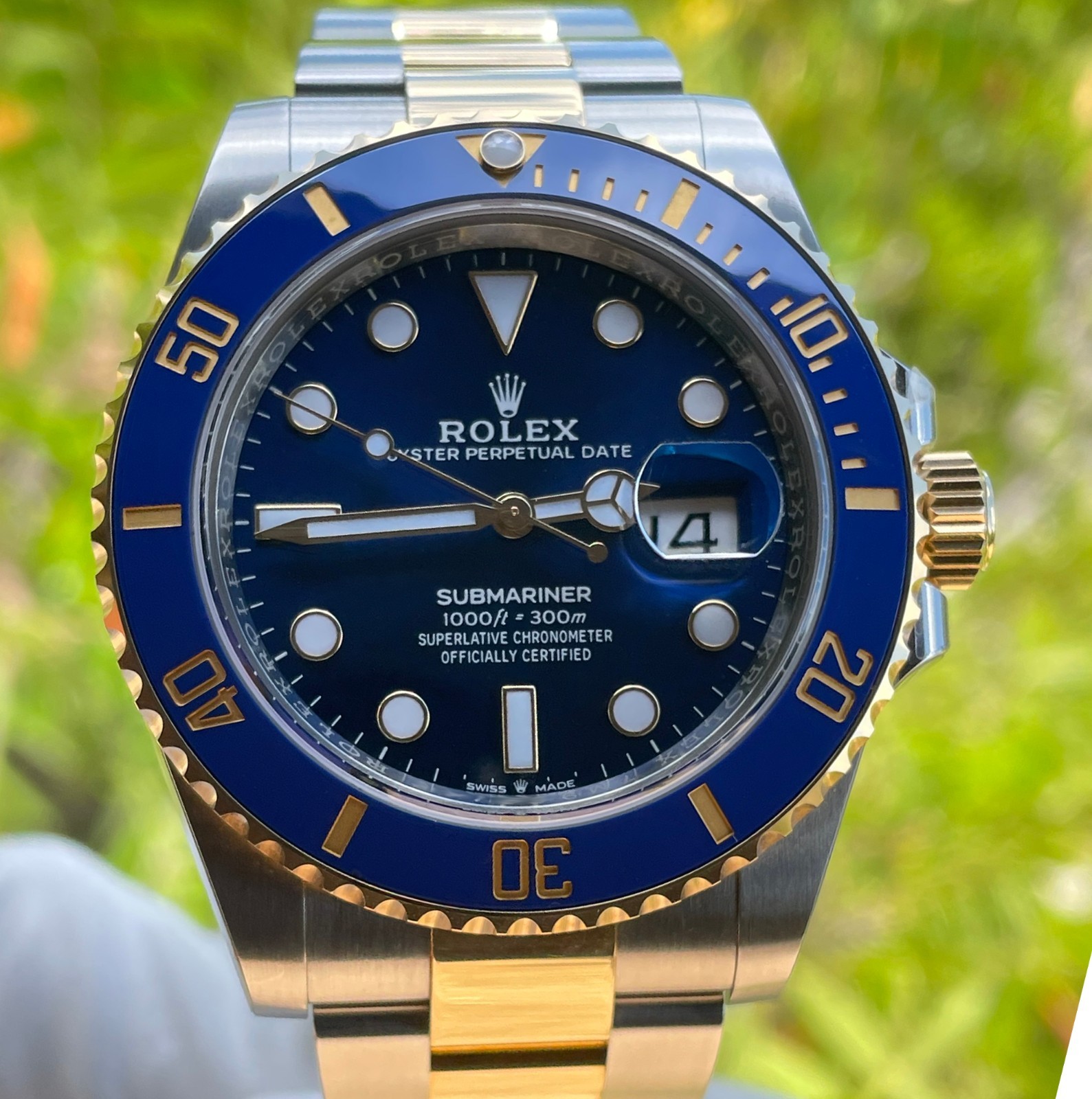 Rolex Submariner 126613LB Yellow Gold & Steel Blue {B+P}