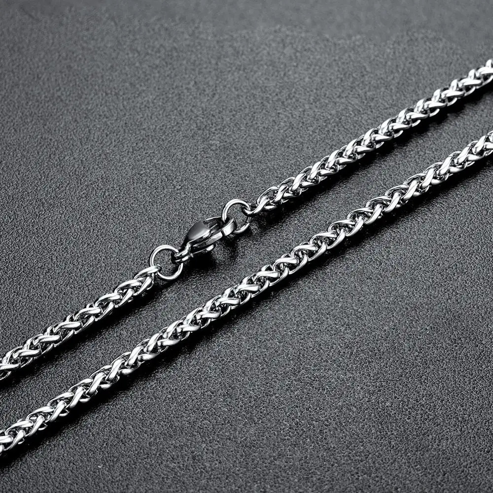 Wholesale Price Width 4MM Stainless Steel Chain Necklace For Men Fashion Hip-Hop