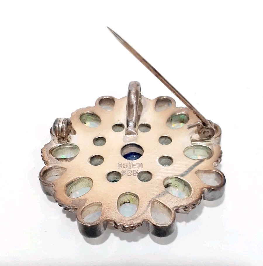 Marianna Richard Sajen 925 Sterling Pendant Brooch Gorgeous SEE DESCRIPTION