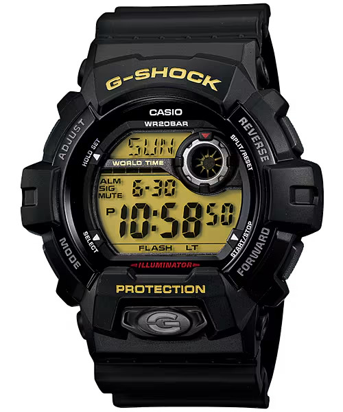 Casio G8900-1, G-Shock 200 Meter Watch, Chronograph, Resin Strap, 5 Alarms, NEW