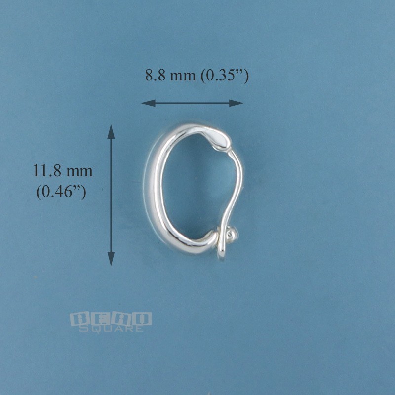 Sterling Silver Hinged Pendant Bail Connector/Shortener/Enhancer 12mm #33394