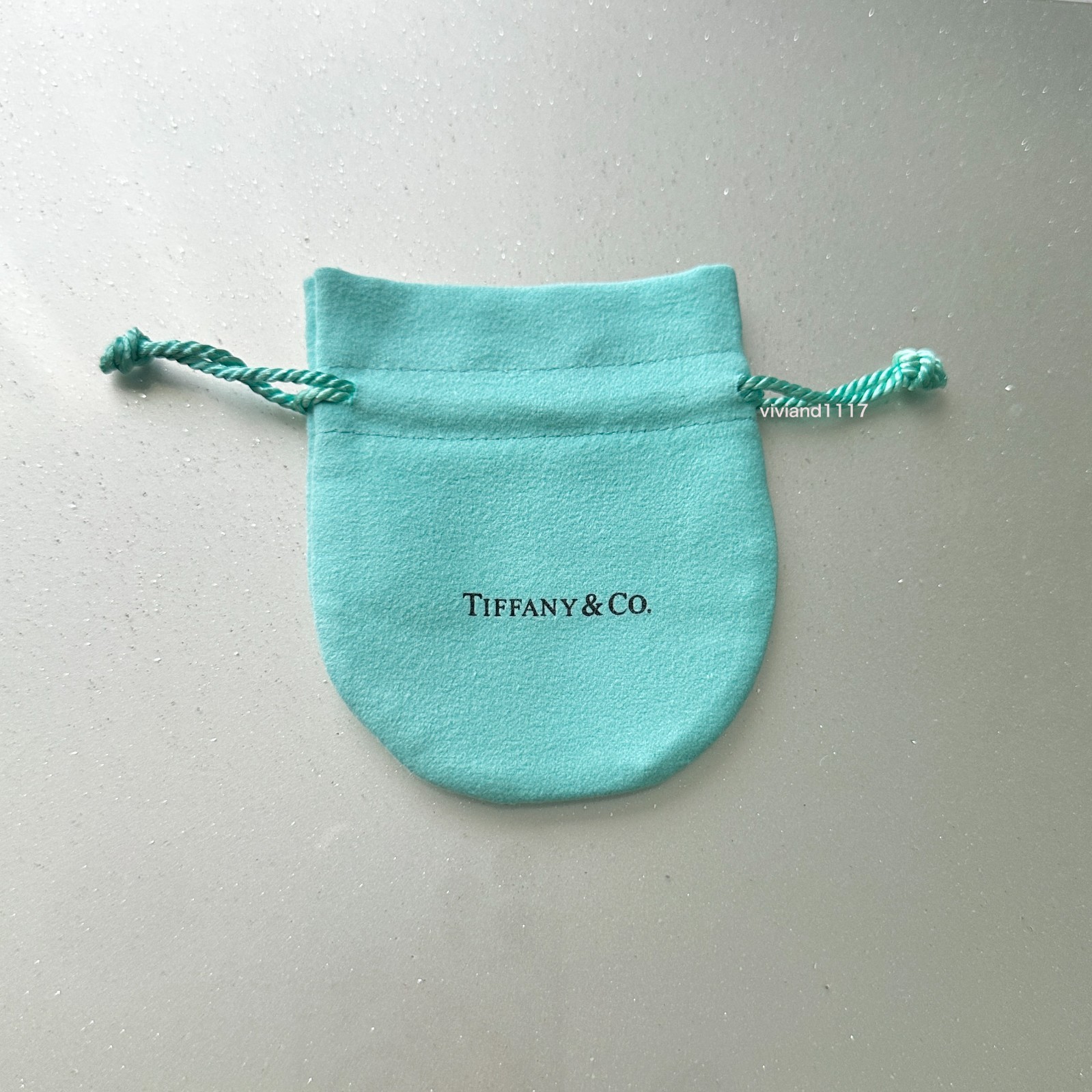 Tiffany Empty Packaging Small Blue Drawstring Closure Jewelry Pouch – New!