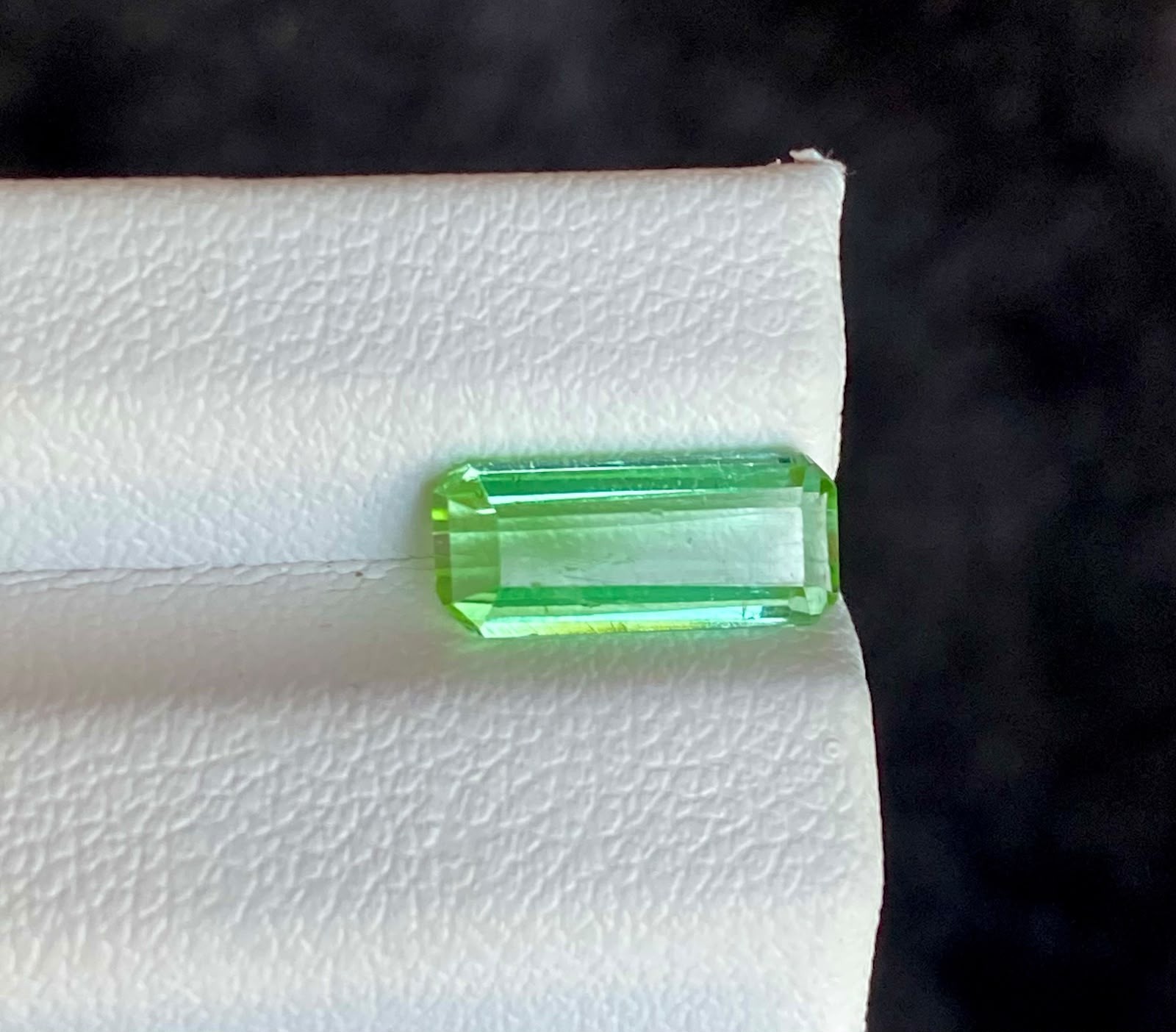 1.55 Carats Rare Natural Tourmaline Losse Gemstone From Afghanistan. Emerald Cut