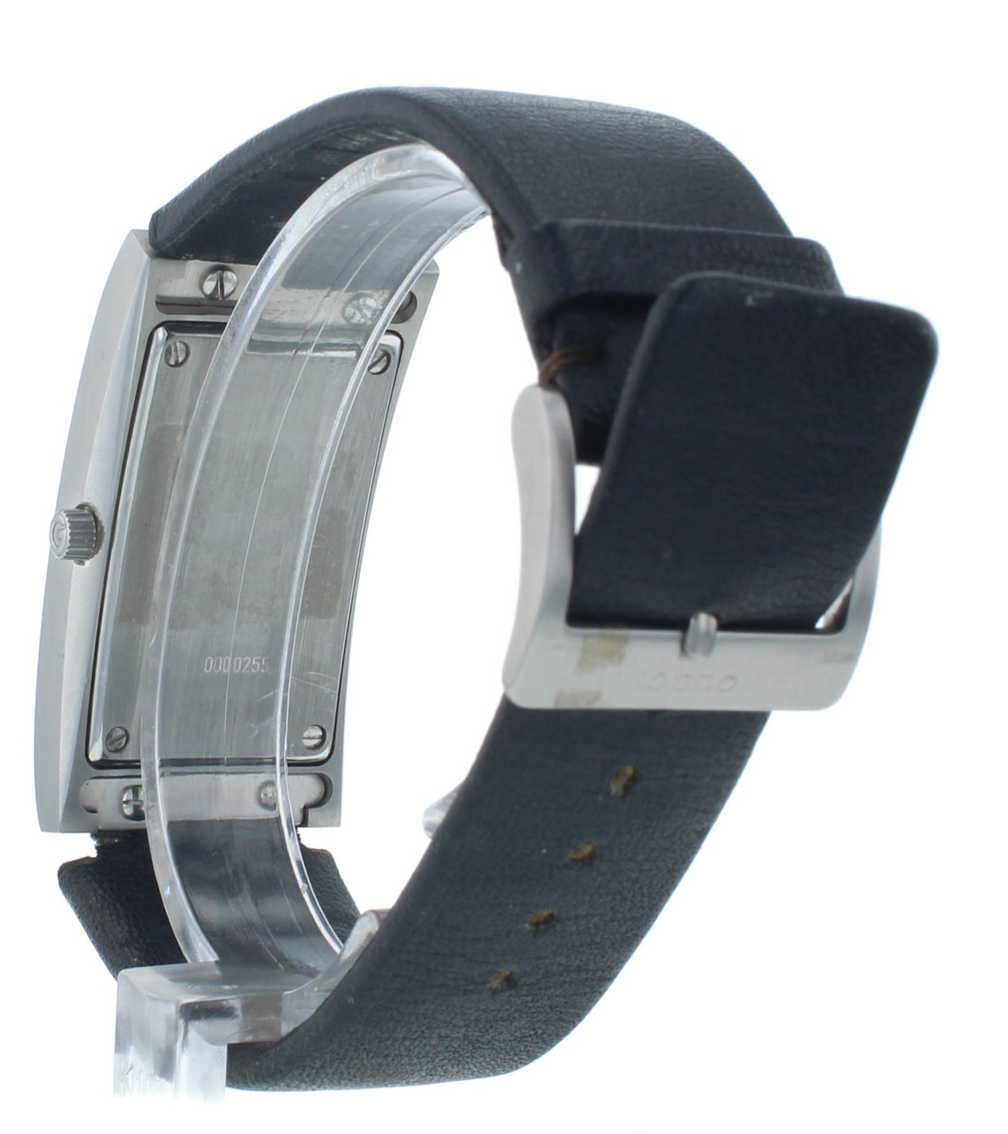 Pre-Owned Gucci 2400L 22mm Quartz Black Dial Black Strap Ladies Watch
