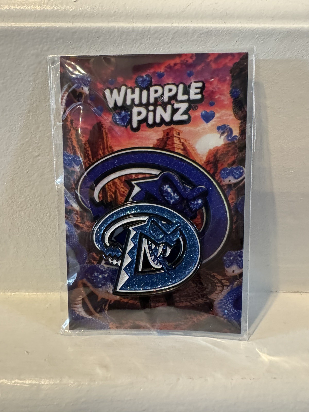 WHIPPLE PINZ Arizona AZ Diamondbacks Fitted Hat Club BLIP Rattlesnake Baseball