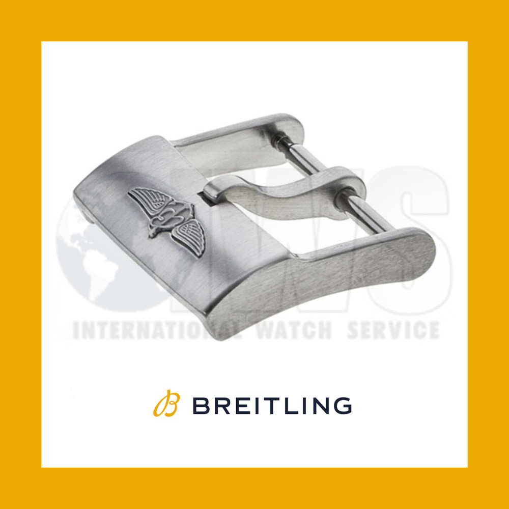 ☆ GENUINE BREITLING ☆20MM☆ SATIN-BRUSHED STAINLESS STEEL TANG-STYLE BUCKLE ☆