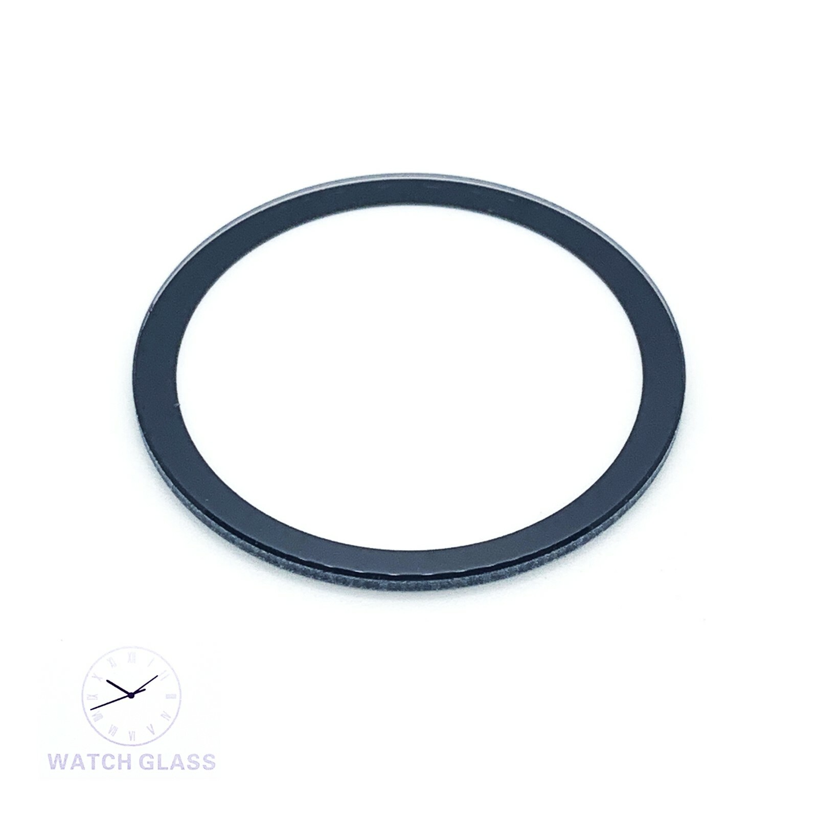 Black Border Watch Crystal Fit Movado Bold 36.0 MM to 43.5 MM 1.5 MM Thickness