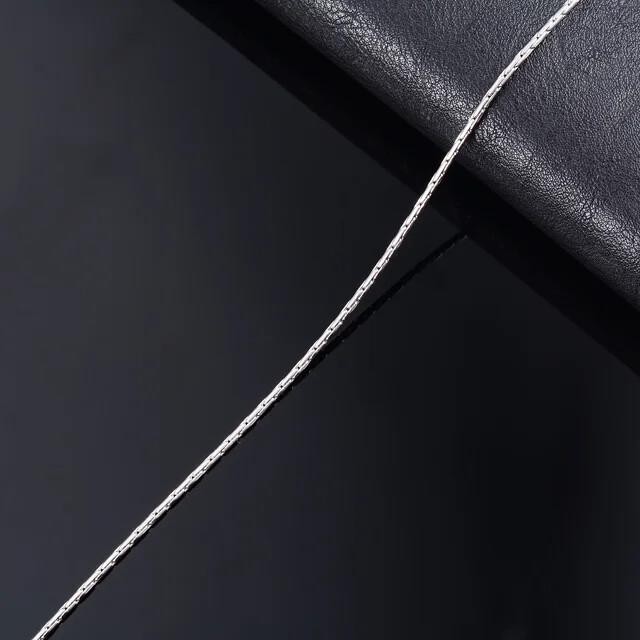 Thin Silver Necklace Link Cable Chain for Women | 316l Stainless Steel Jewelry