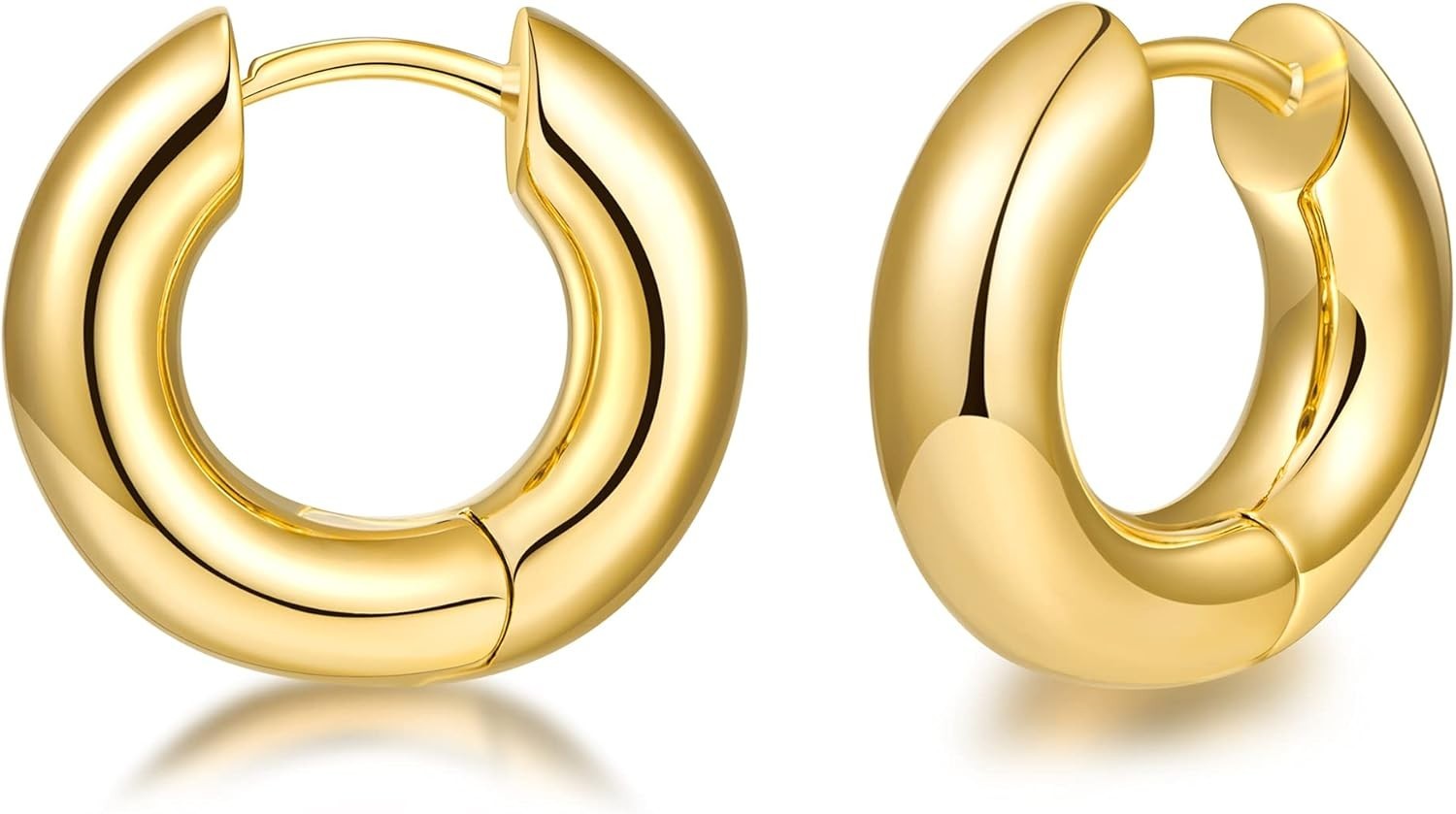 Fashion-Forward Gold Hoop Earrings for Sensitive Skin – 30 Days Guarantee