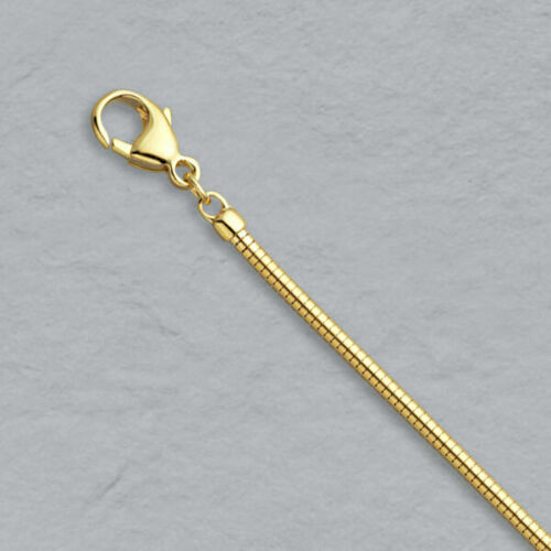 Men & Women’s Unisex 18K Gold Filled Shiny Classic Italian Snake Chain Necklace