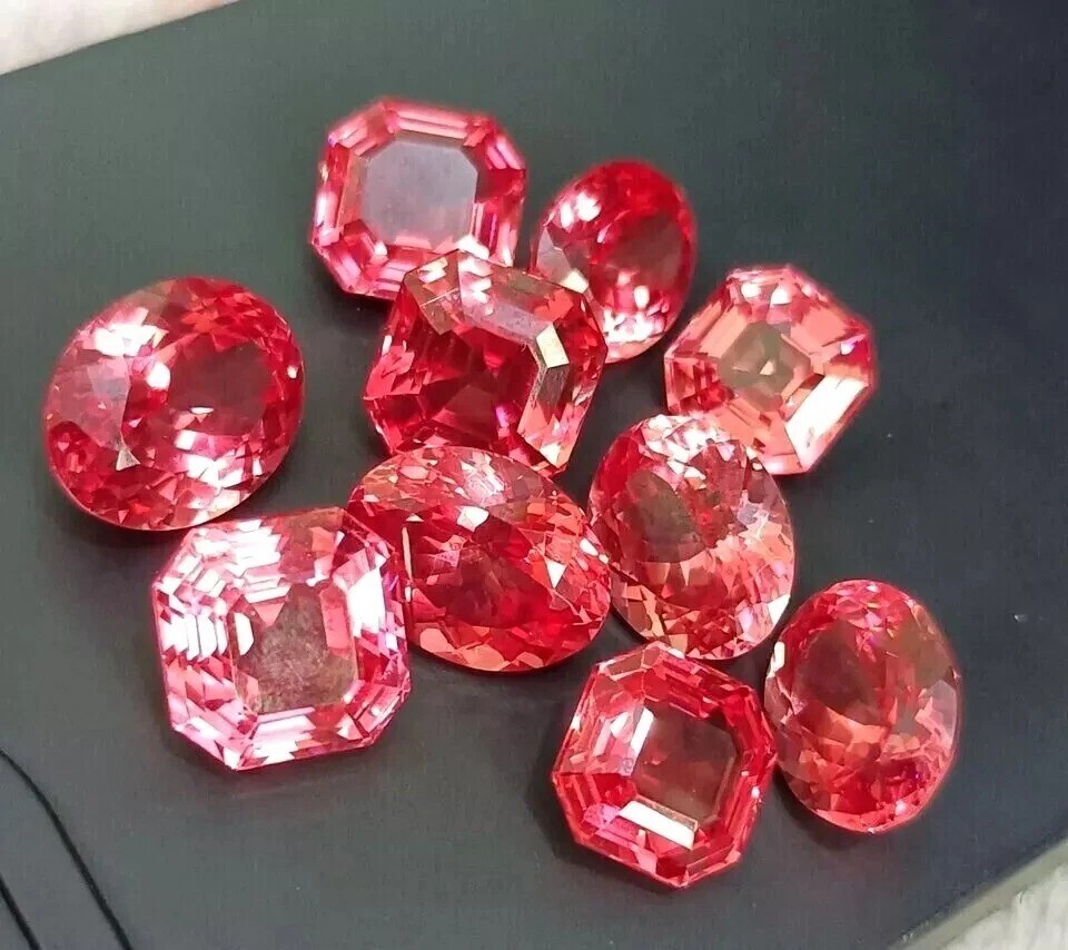 Padparadscha Sapphire Mix Shape 86-87 Ct (9-11) Pcs Lot Loose Natural Gemstone