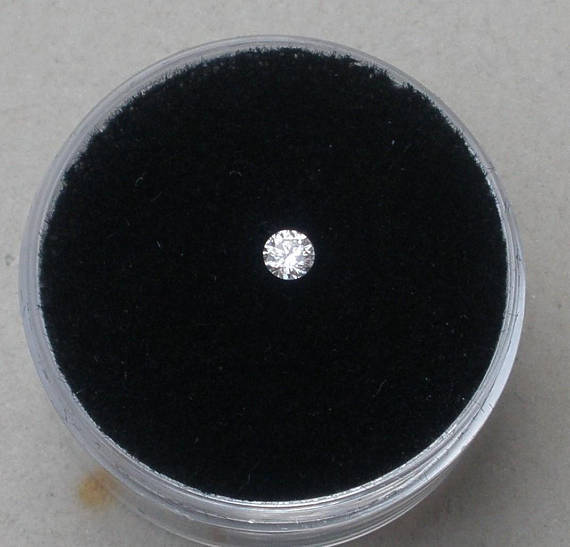 3.5mm White Natural Diamond Loose Faceted Round VS2 Clarity