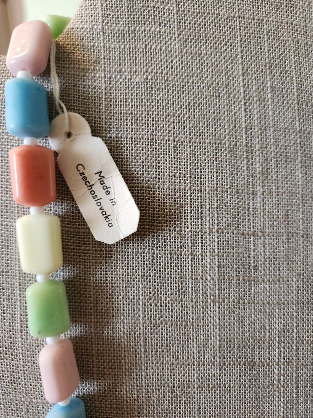 Unique Vintage Czechoslovakian Glass Bead Necklace