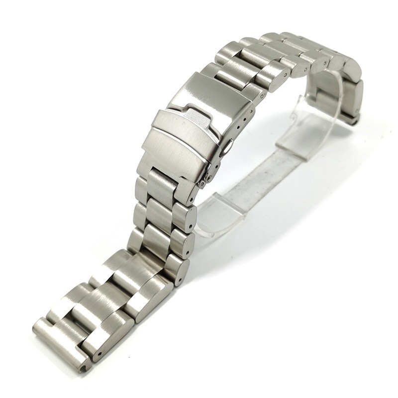 5.5mm Thick Solid Heavy Mens Stainless Steel Watch Strap Band 22 24mm US STOCK