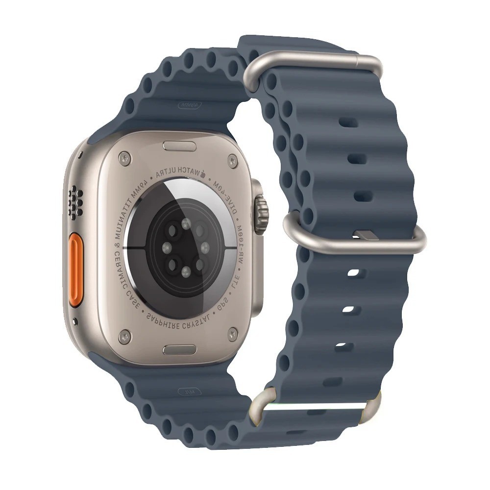 Ocean Band for Apple Watch Ultra 3/11/10/9/8/7/6/SE Silicone Strap Waterproof