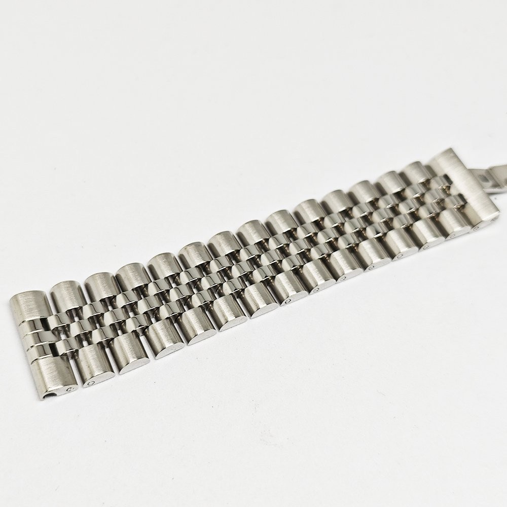 Jubilee 12mm-24mm Wristwatch Strap Metal Bracelet Stainless Steel Watch Band