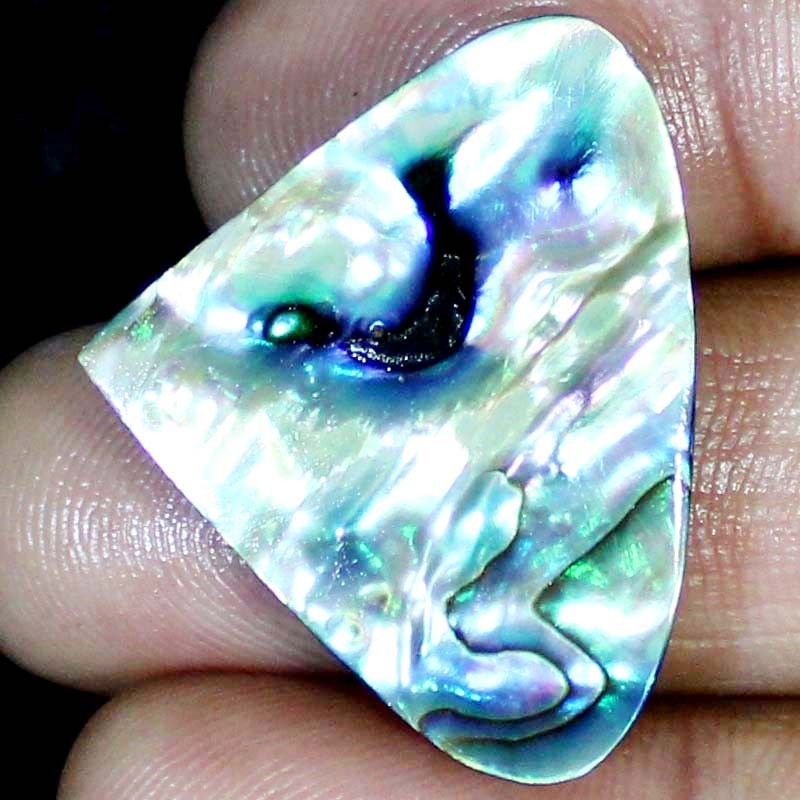 Shell 36.15CT 34X28X6mm Natural Abalone Shell Heart Cabochon Loose Gemstone BC70