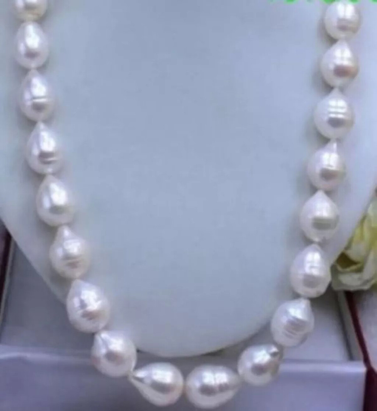 Huge 12-15MM Natural White South Sea Freshwater Baroque Pearl Necklace 14-72inch