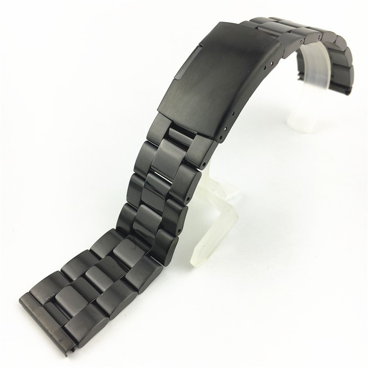 3 Bead Solid Stainless Steel Diving Watch Band Strap 16 18 20 22 24 26 28 30mm
