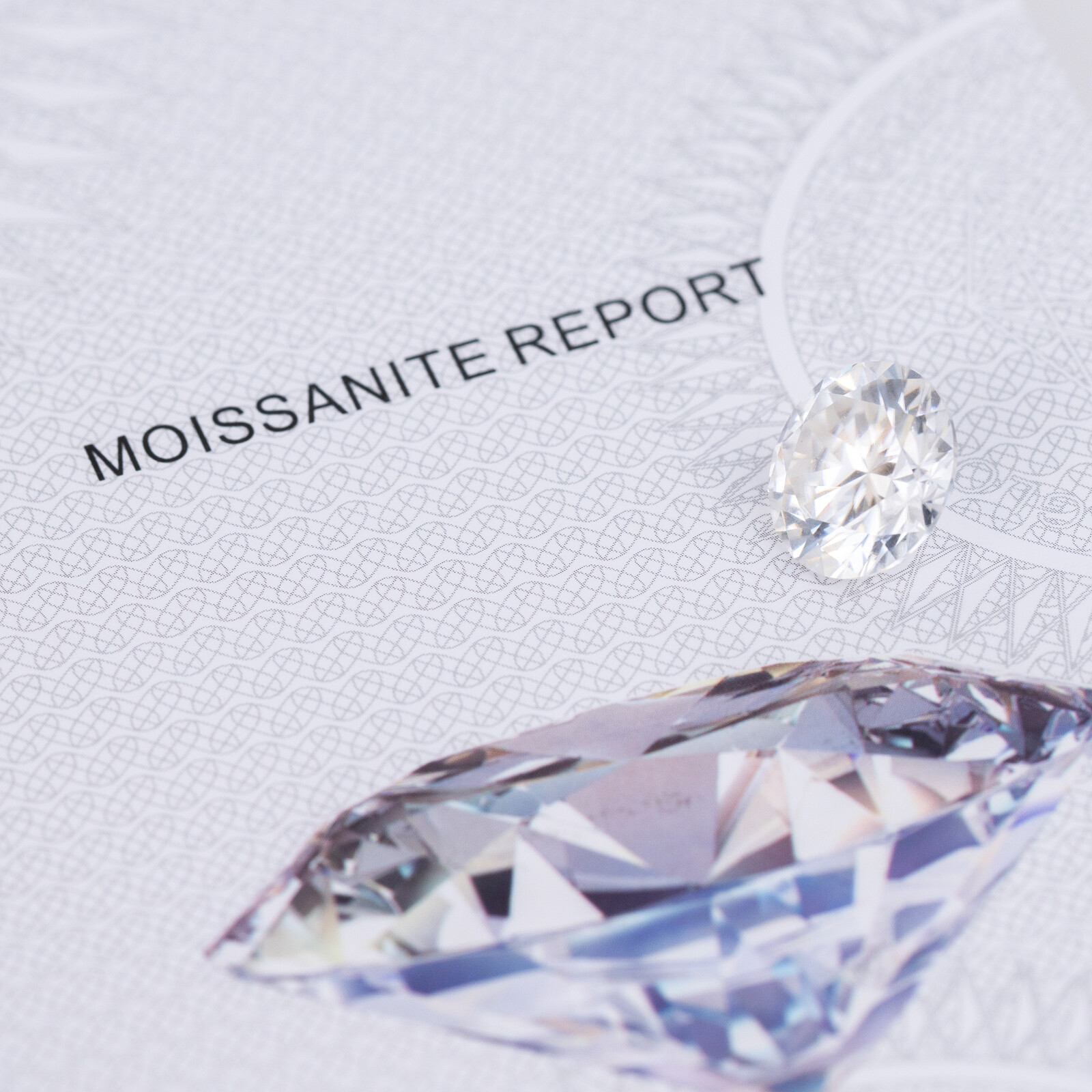 Loose Moissanite Real Gem Stone GRA Certificate 3-12mm 0.1-6ct VVS1 D Diamond
