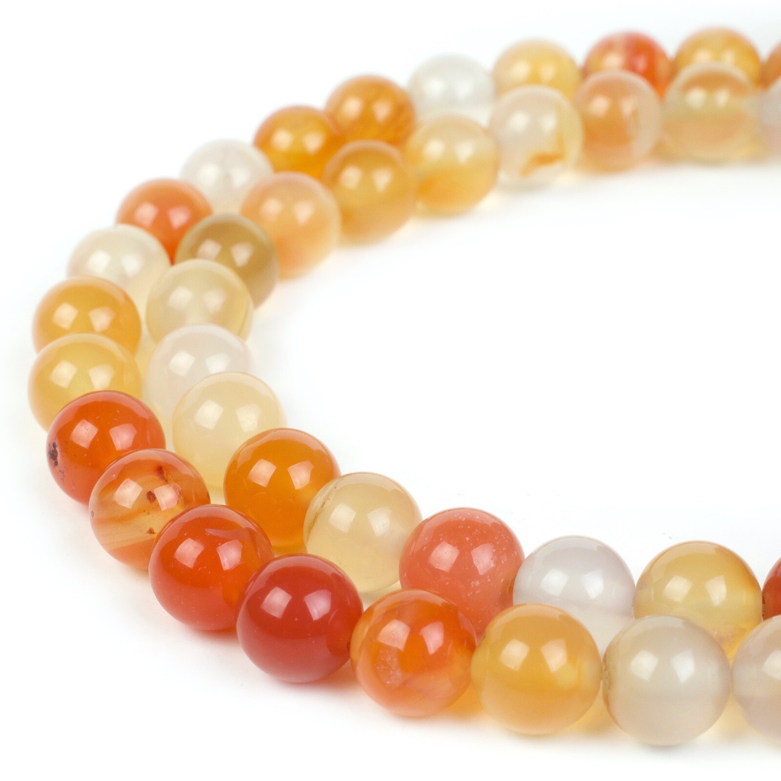 Natural Carnelian Beads Strand Round For Jewelry Making 4mm 6mm 8mm 10mm 12mm